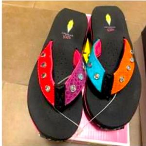 Little girls size 2 multi colored Volitale sandals, $15 plus shipping